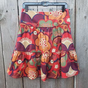 Corey Lynn Calter Tiered Floral Print Skirt - 6